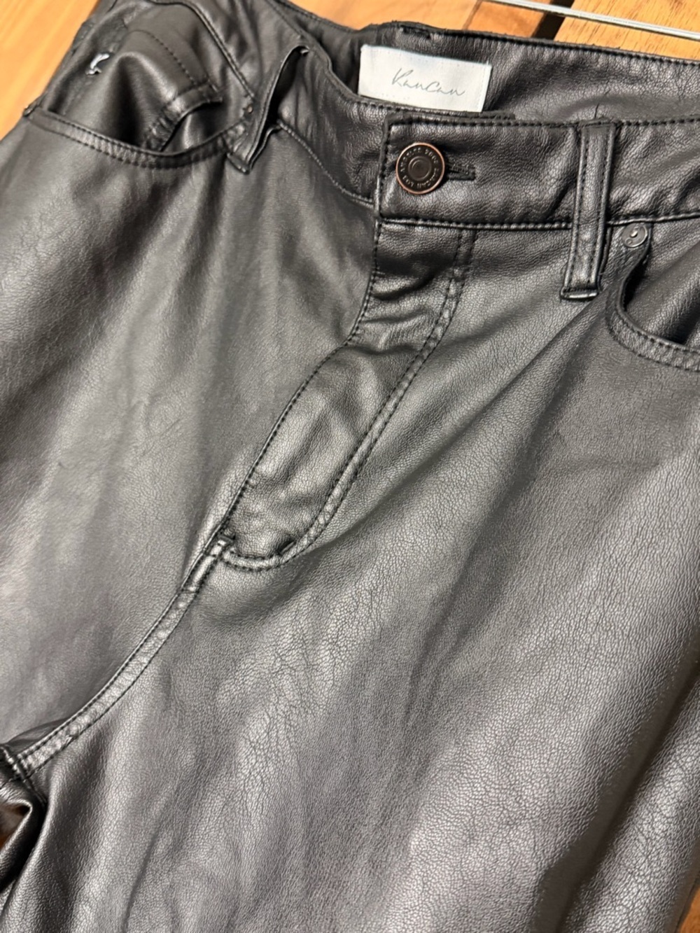 KanCan Black Faux Leather Skinny Pants - Picture 3 of 10